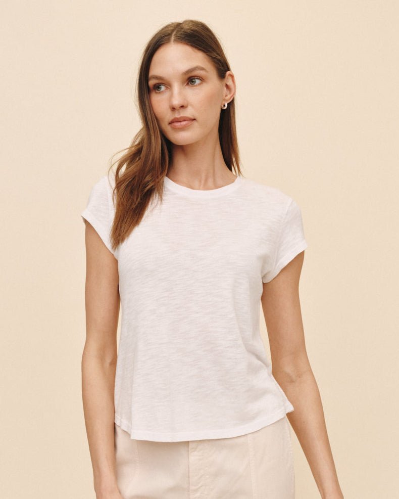 babylclub twinkleskullt white Tシャツ Baby Tee | Natural White | SLVRLAKE