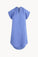 Bella DahlCap Sleeve Henley Dress - Bahia BlueDresses