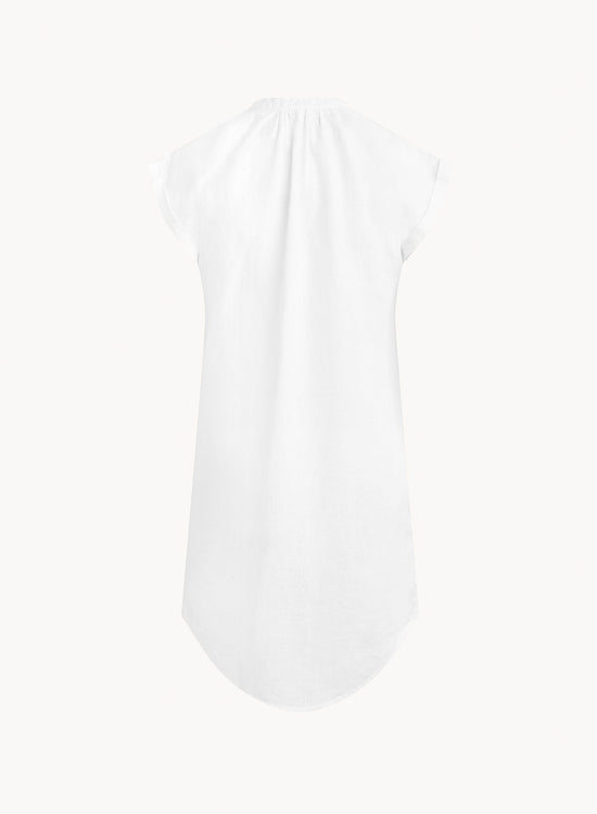 Bella DahlCap Sleeve Henley Dress - WhiteDresses