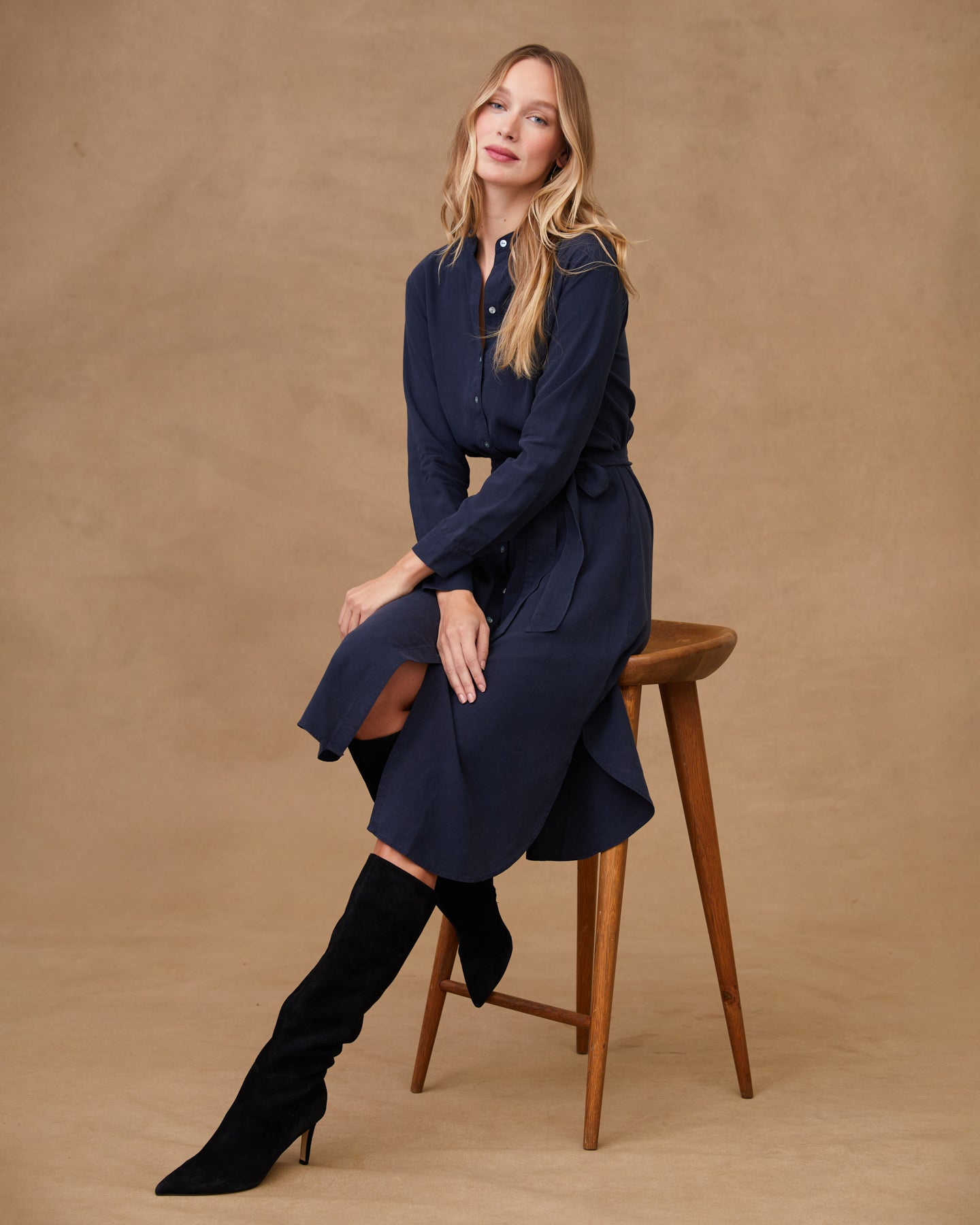 chinese dress ladies FLOWY HEM MAXI DRESS ENSEA