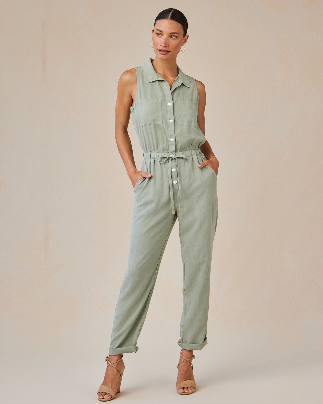 Pocket Jumpsuit Olive Grove