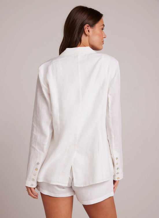 Bella DahlEasy Longline Blazer - WhiteSweaters & Jackets