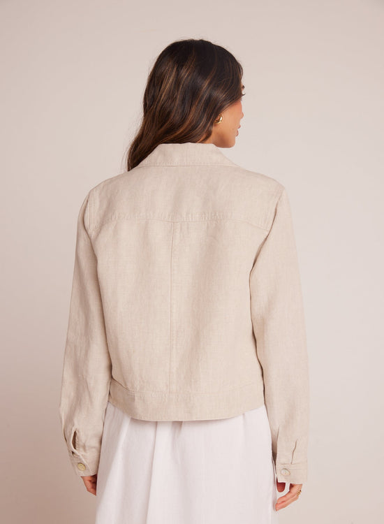 Bella DahlFlap Pocket Shirt Jacket - Linen SandSweaters & Jackets