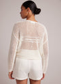 Bella DahlRelaxed Dropped Shoulder Sweater - Off WhiteSweaters & Jackets