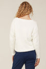 Bella DahlSlouchy V-Neck Sweater - Winter WhiteSweaters & Jackets
