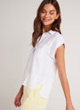 Bella DahlTwo Pocket Short Sleeve Shirt - WhiteTops