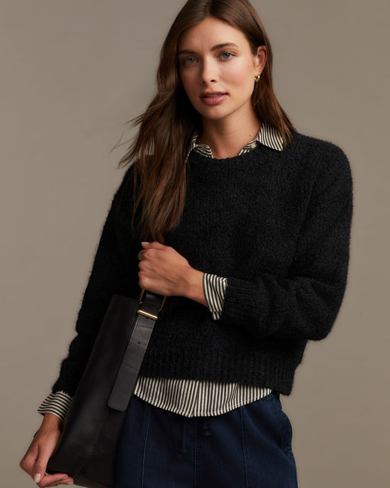 Bella Dahl Drop Shoulder Sweater - Black
