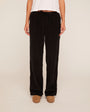 Corduroy Drawstring Pant - Black