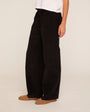 Corduroy Drawstring Pant - Black