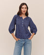 Bella Dahl3/4 Sleeve Pullover - Indigo BluesTops