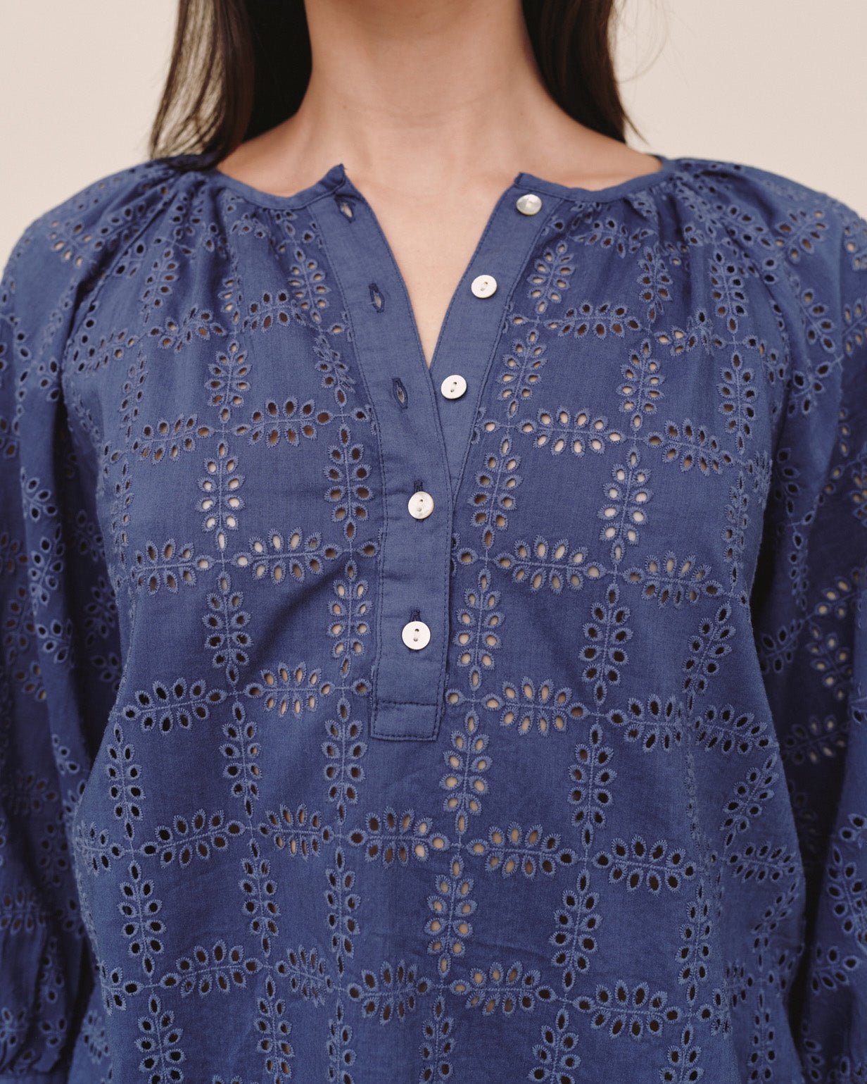 Bella Dahl3/4 Sleeve Pullover - Indigo BluesTops
