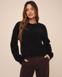 Drop Shoulder Sweater - Black