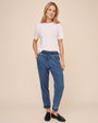 Relaxed Crew Neck Tee - White