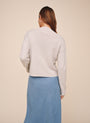 V-Neck Sweater - Heather Mist