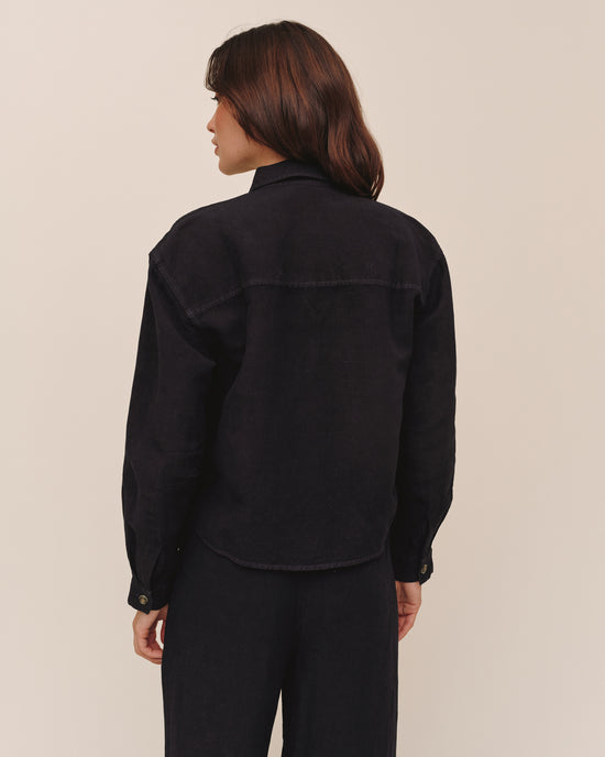 Bella Dahl Boxy Shirt - Black View 2