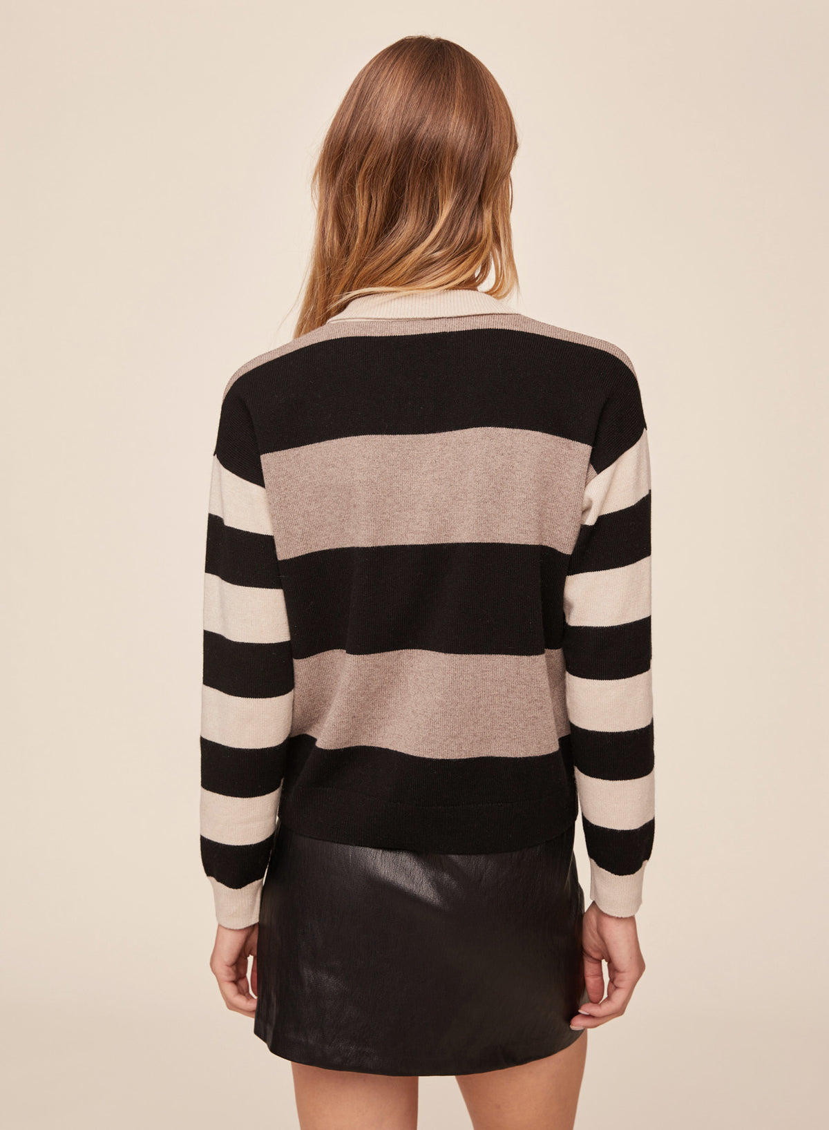 Mixed Stripe Polo - Moon & Stone