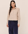 Long Sleeve Patch Pocket Work Shirt - Oat