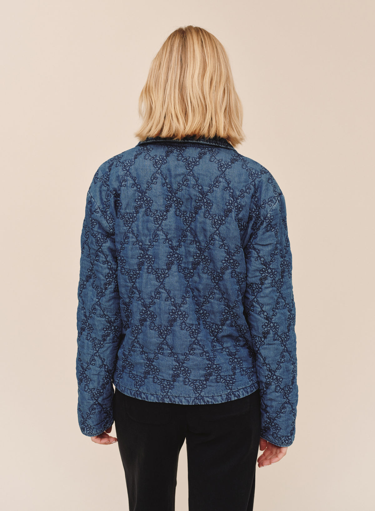 Quilted Barn Jacket - Indigo Lagoon Wash