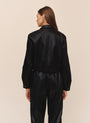 Crop Bomber Jacket - Black