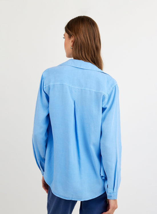 Bella Dahl Classic Button Down - Tidal Blue View 2