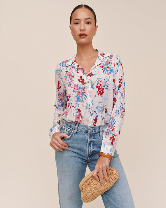 Bella Dahl Classic Button Down - Nautical Bloom Print View 2