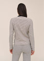 Contrast Henley - Heathered Stripe