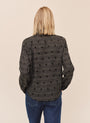 Long Sleeve Clean Button Down Shirt - Black-Olive Gingham