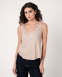 Scoop Neck Tank - Field Khaki