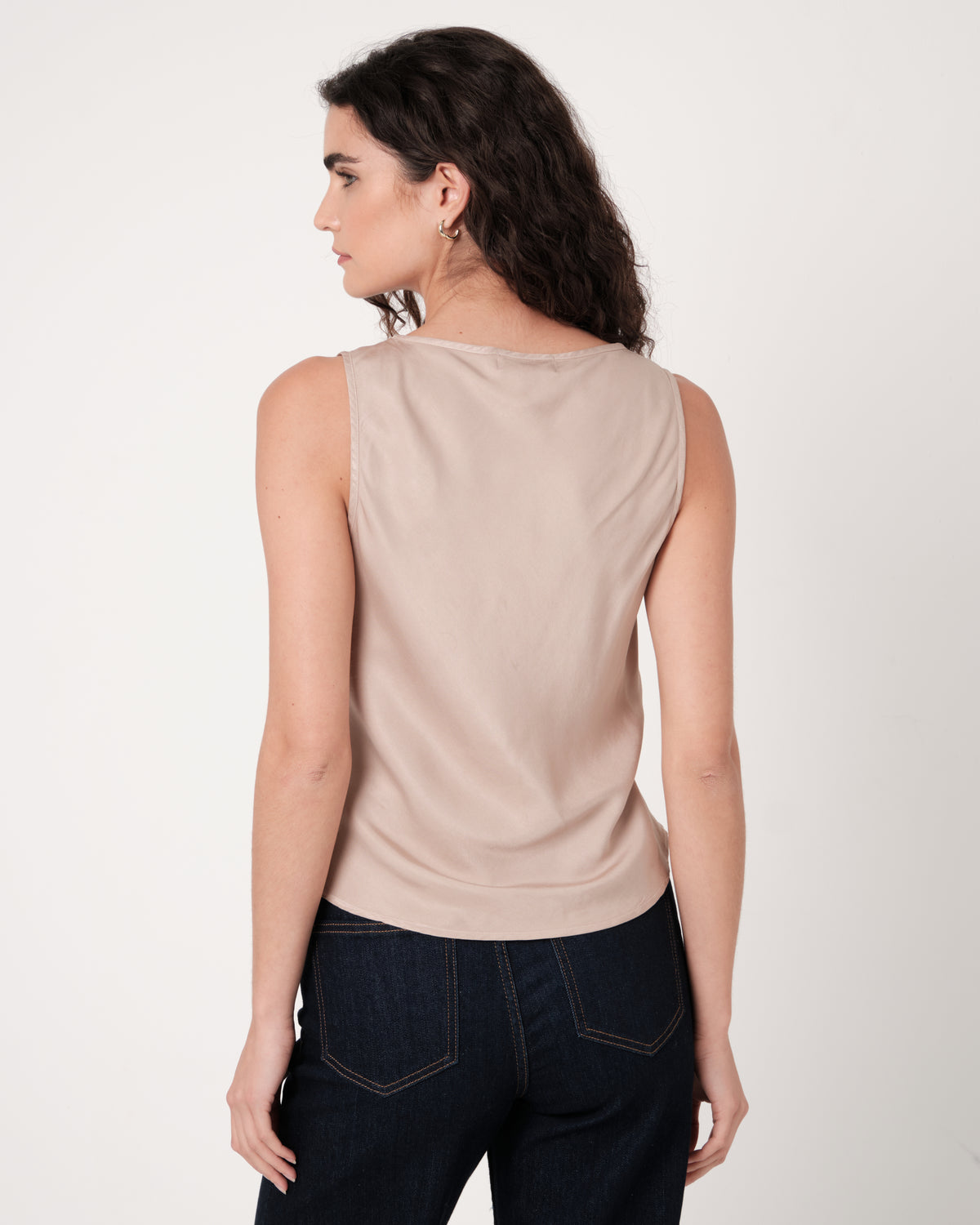 Scoop Neck Tank - Field Khaki