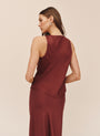 Scoop Neck Tank - Smoked Crimson