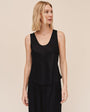 Scoop Neck Tank - Black