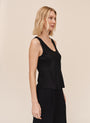 Scoop Neck Tank - Black
