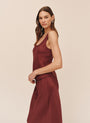 Scoop Neck Tank - Smoked Crimson