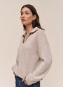 Contrast Trimmed Sweater - Chalet