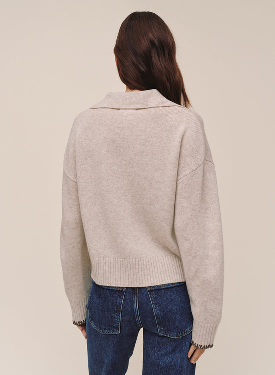 Bella Dahl Contrast Trimmed Sweater - Chalet View 2