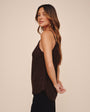 Frayed Cami - Dark Chestnut