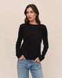 Long Sleeve Crew Tee - Black