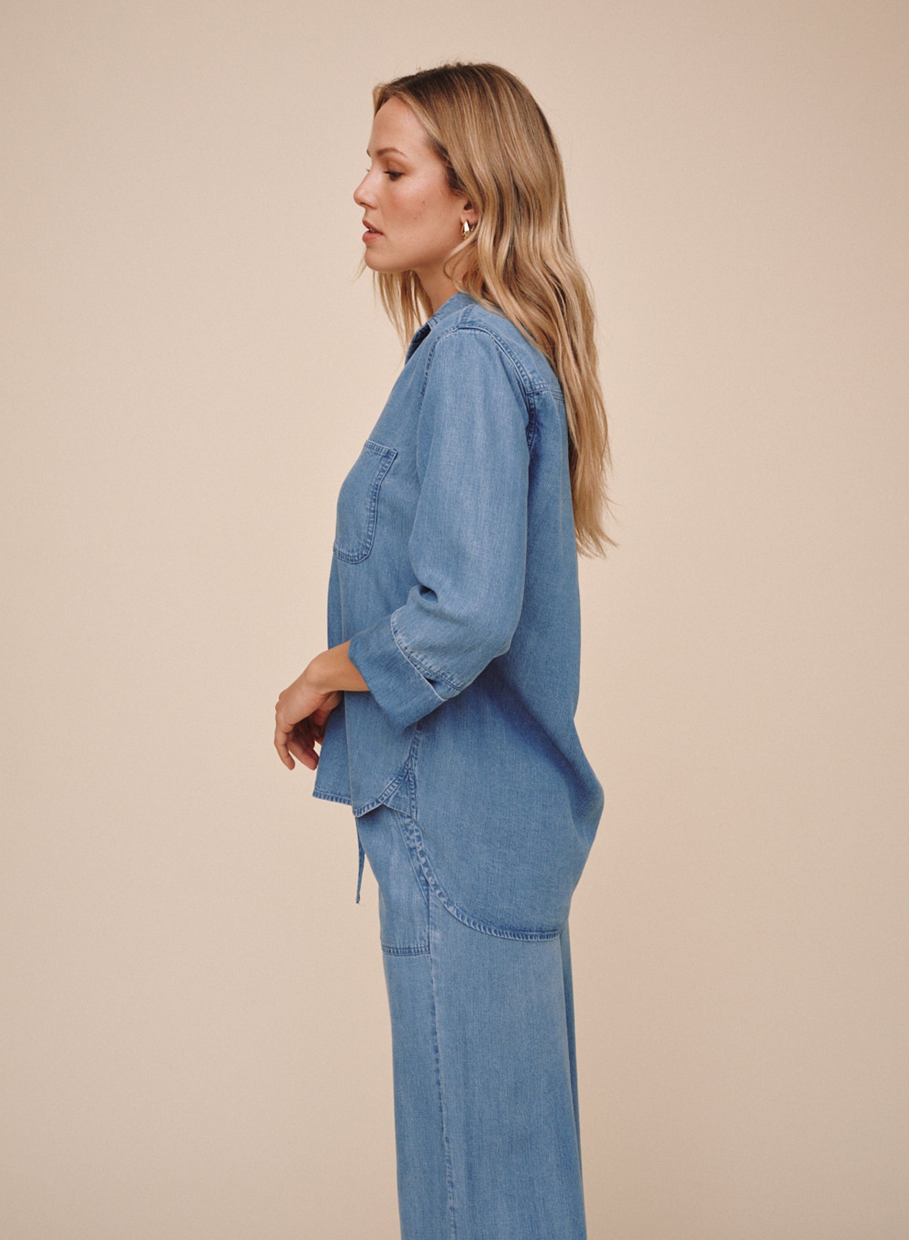 Shirt Tail Button Down - Indigo Harbor Wash