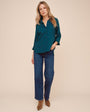 Shirt Tail Button Down - Twilight Teal