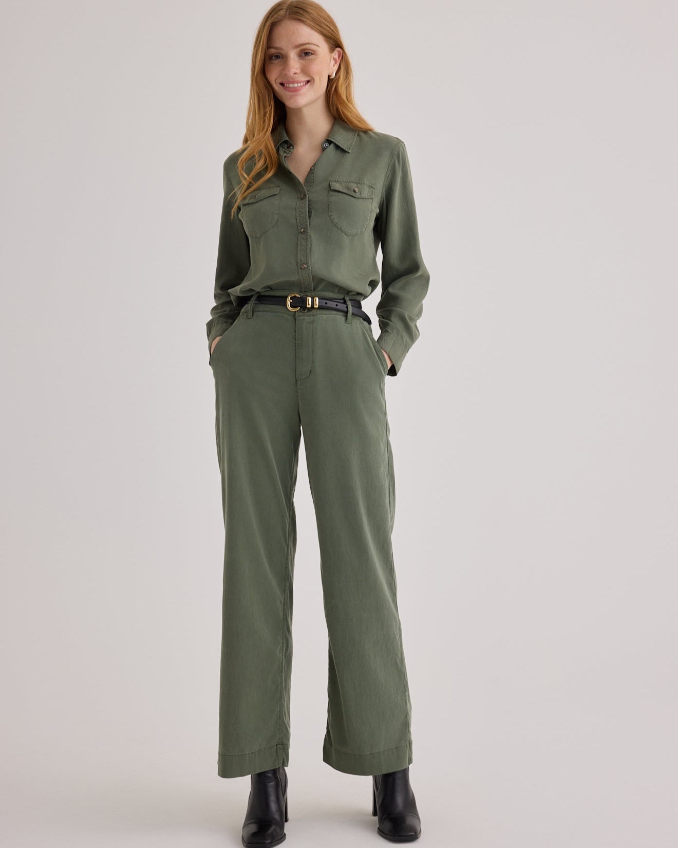 Sydney Wide Leg Pant - Fernwood