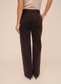 Sydney Wide Leg Pant - Dark Chestnut