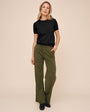 Sydney Wide Leg Pant - Olive Night