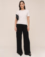 Sleek Wide Leg Pant - Black