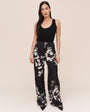 Clean Bias Pant - Noir Bloom Print