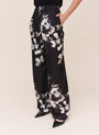Clean Bias Pant - Noir Bloom Print