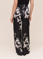 Clean Bias Pant - Noir Bloom Print