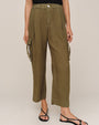 Cargo Ties Pant - Olive Stone