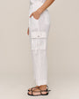 Cargo Ties Pant - White
