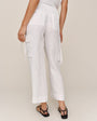 Cargo Ties Pant - White