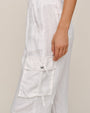 Cargo Ties Pant - White